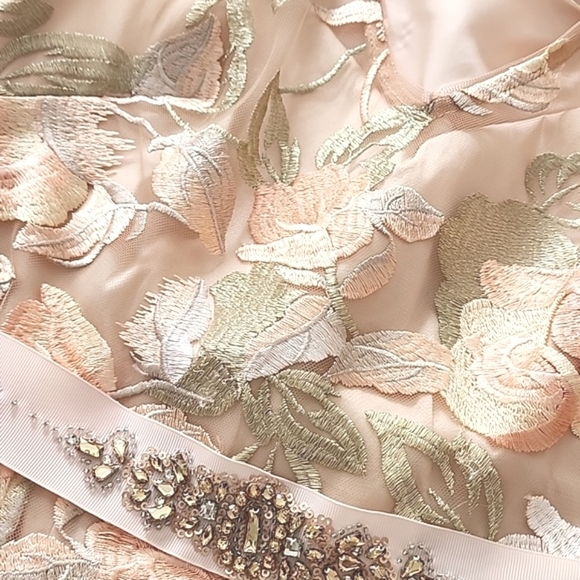 ADRIANNA Papell Peach Mother of the Bride Gown - Picture 16 of 16